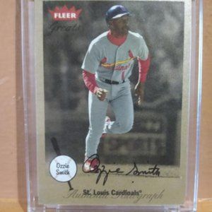 SOLD! Ozzie Smith Autograph Card Sold at recent Burbank Card show in Anaheim